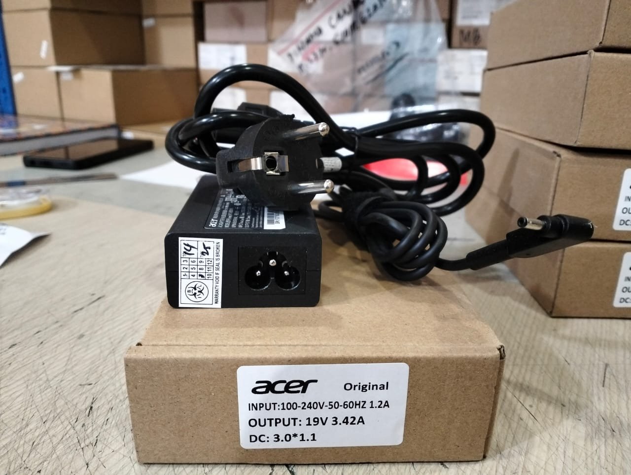 ADAPTER ACER 19V - 3.42A 3.0*1.1 EMBOSS