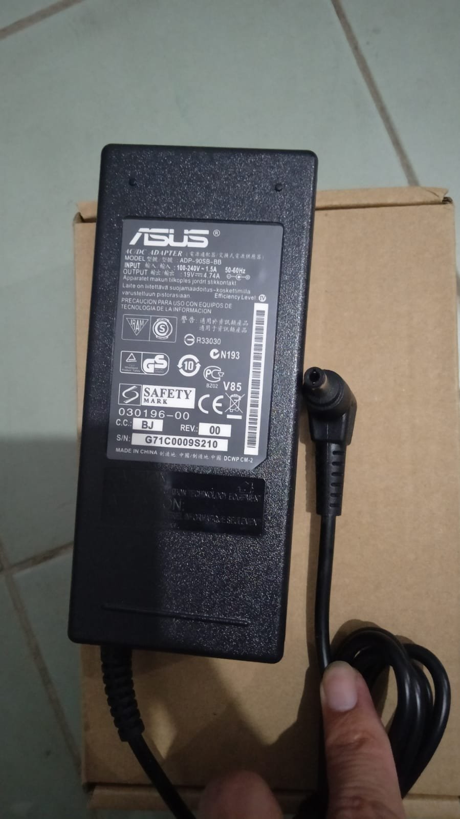 ADAPTER ASUS 19V 4.74A 90W 5.5*2.5MM