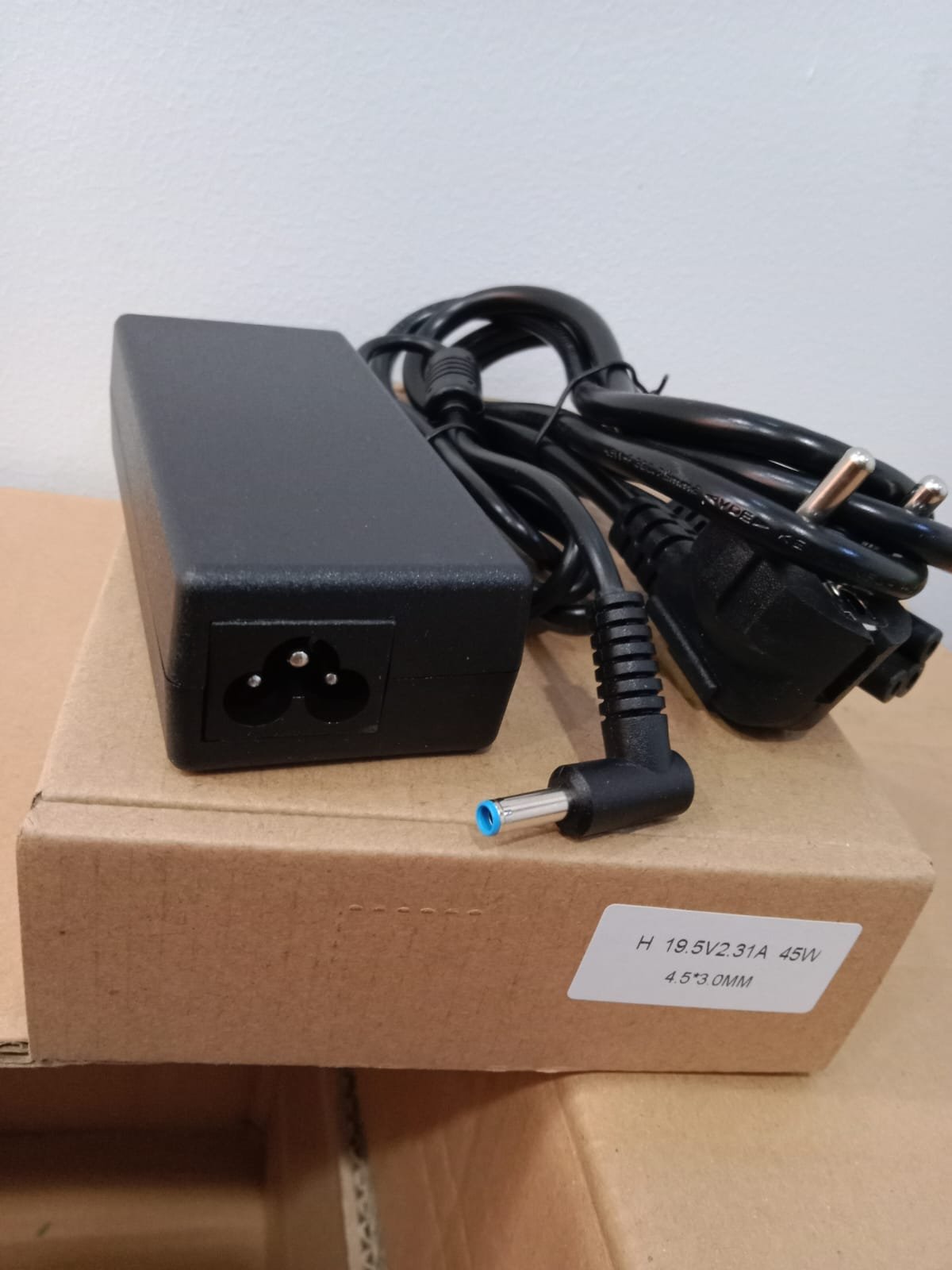 ADAPTER HP 19.5V 2.31A 45W 4.5*3.0MM BLUE PIN+CABEL POWER