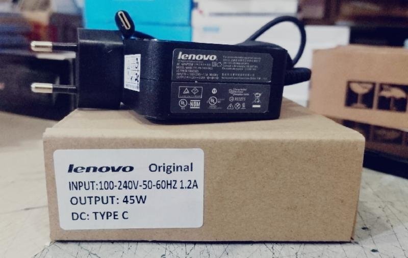 ADAPTER LENOVO 20V-2,25a 45W TYPE-C SQUARE SHAPE ORIGINAL