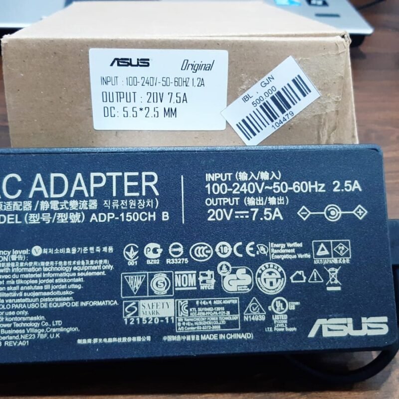 ADAPTER ASUS 20V-7.5A 5.5*2,5MM KOTAK ORI FOR RYZEN