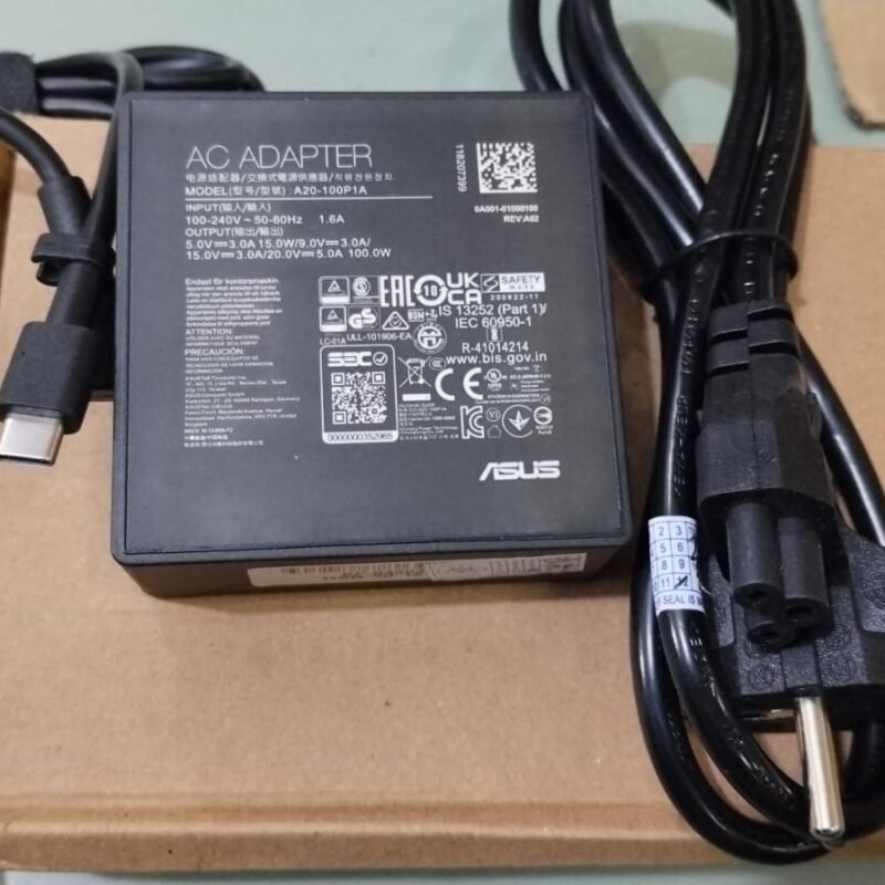 ADAPTER ASUS 20V-5A 100WATT TYPE CKOTAK ORI