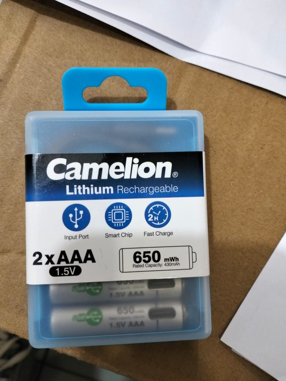 BATERAY CAMELION LITHIUM RECHARGEABLE AAA BP2