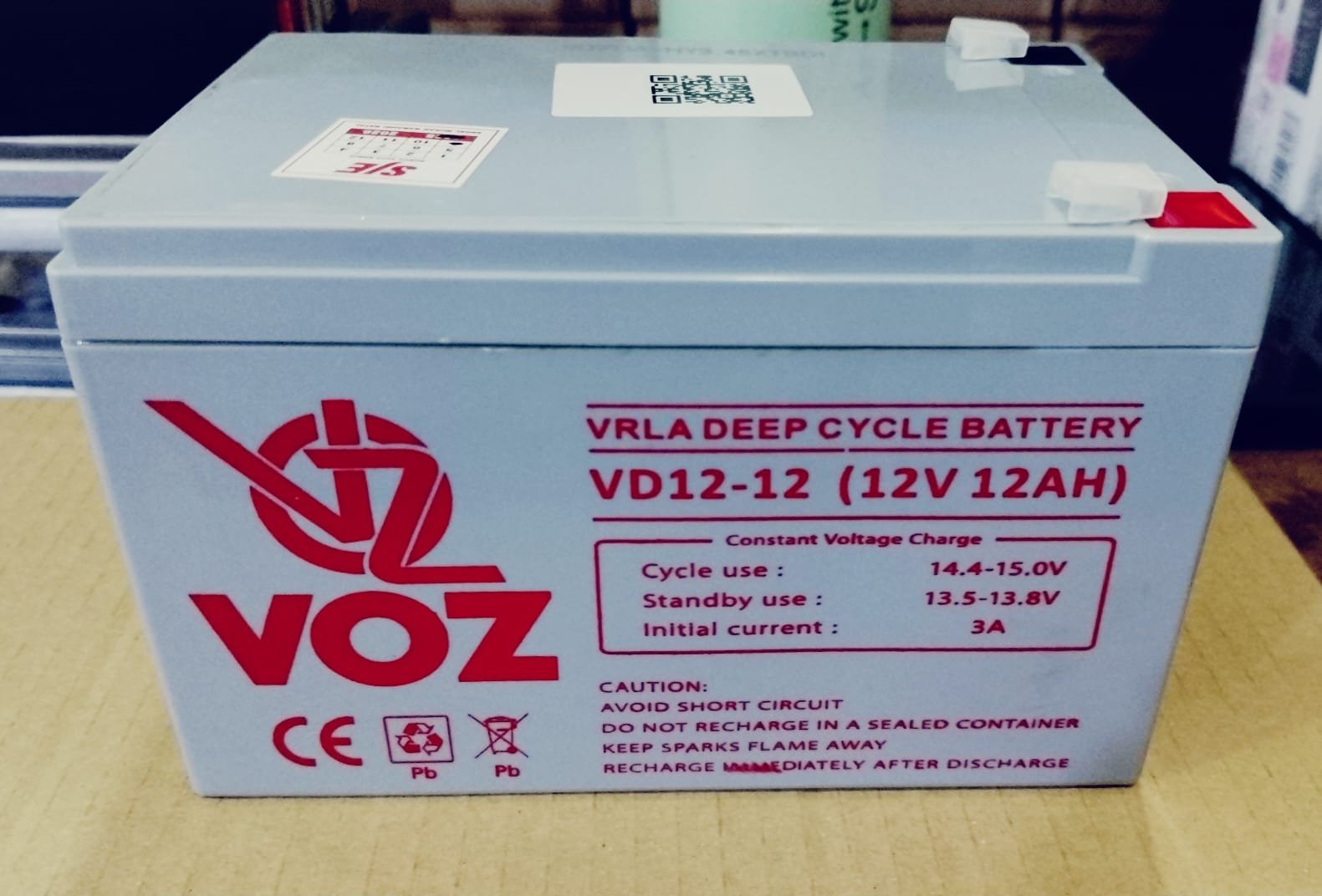BATERAY DEEP CYCLE VOZ 12V-12AH