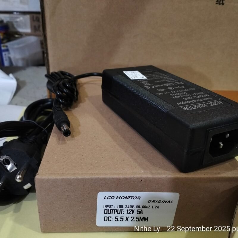ADAPTER LCD MONITOR 12V-5A 5.5MM*2.5MM