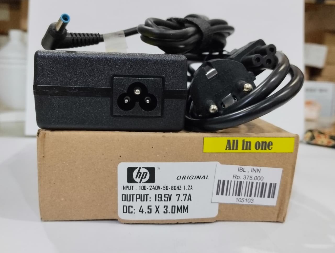 ADAPTER HP 19.5V-7.7A 4.5X3.0MM ALL IN ONE