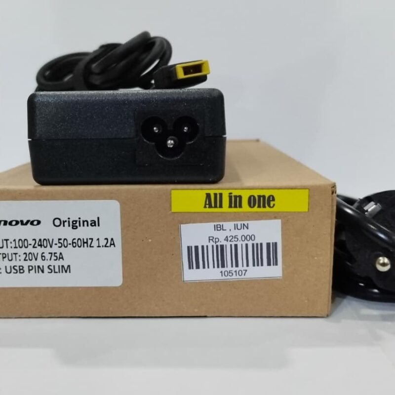 ADAPTER LENOVO 20V-6.75A USB PIN SLIM ALL IN ONE