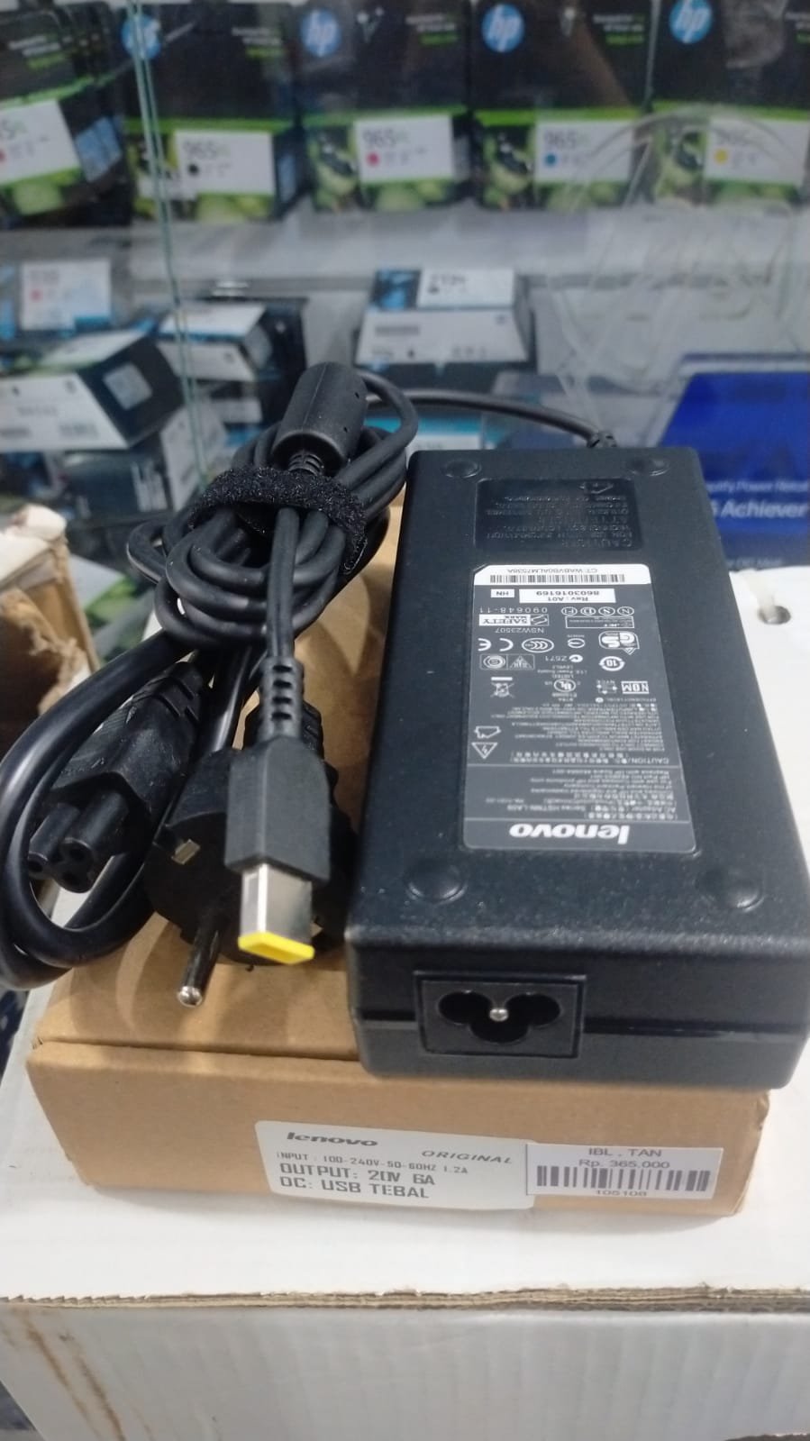 ADAPTER LENOVO 20V-6A USB PIN TEBAL ALL IN ONE