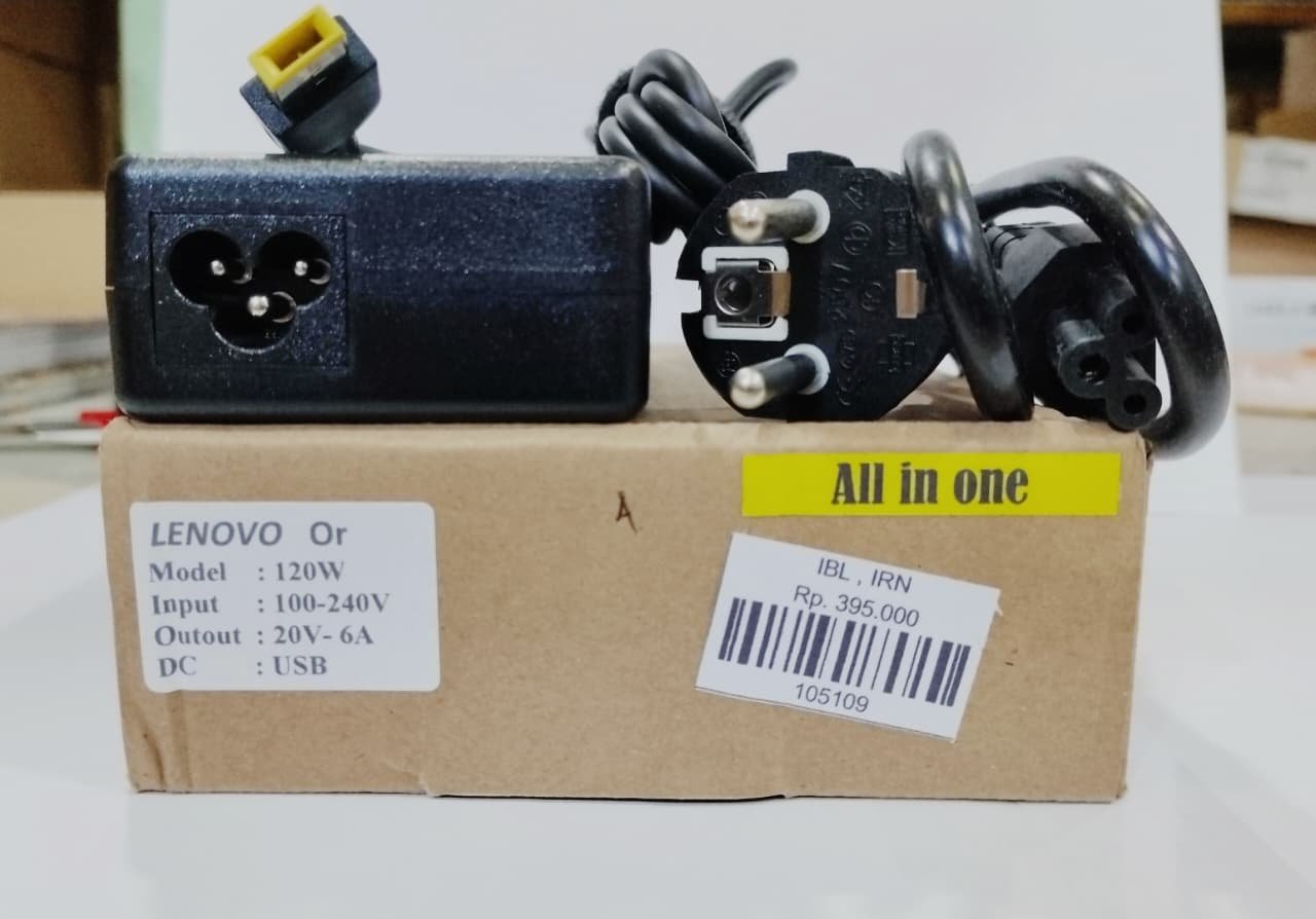 ADAPTER LENOVO 20V-6A 120W USB PIN SLIM ALL IN ONE