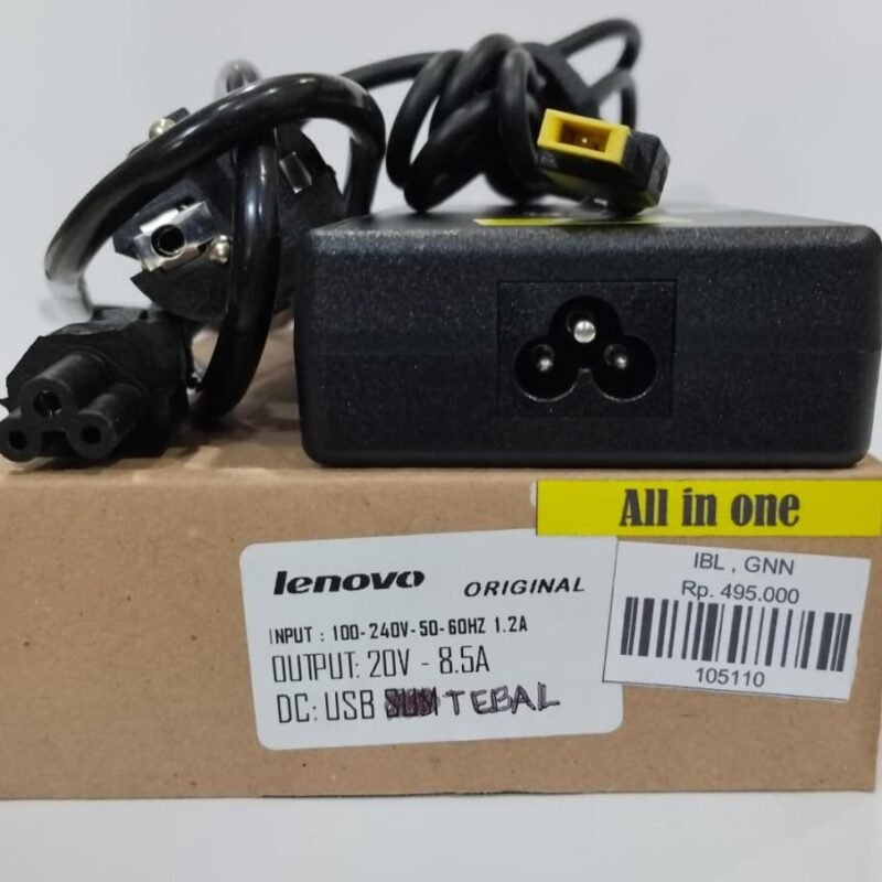 ADAPTER LENOVO 20V-8.5A USB PIN TEBAL ALL IN ONE