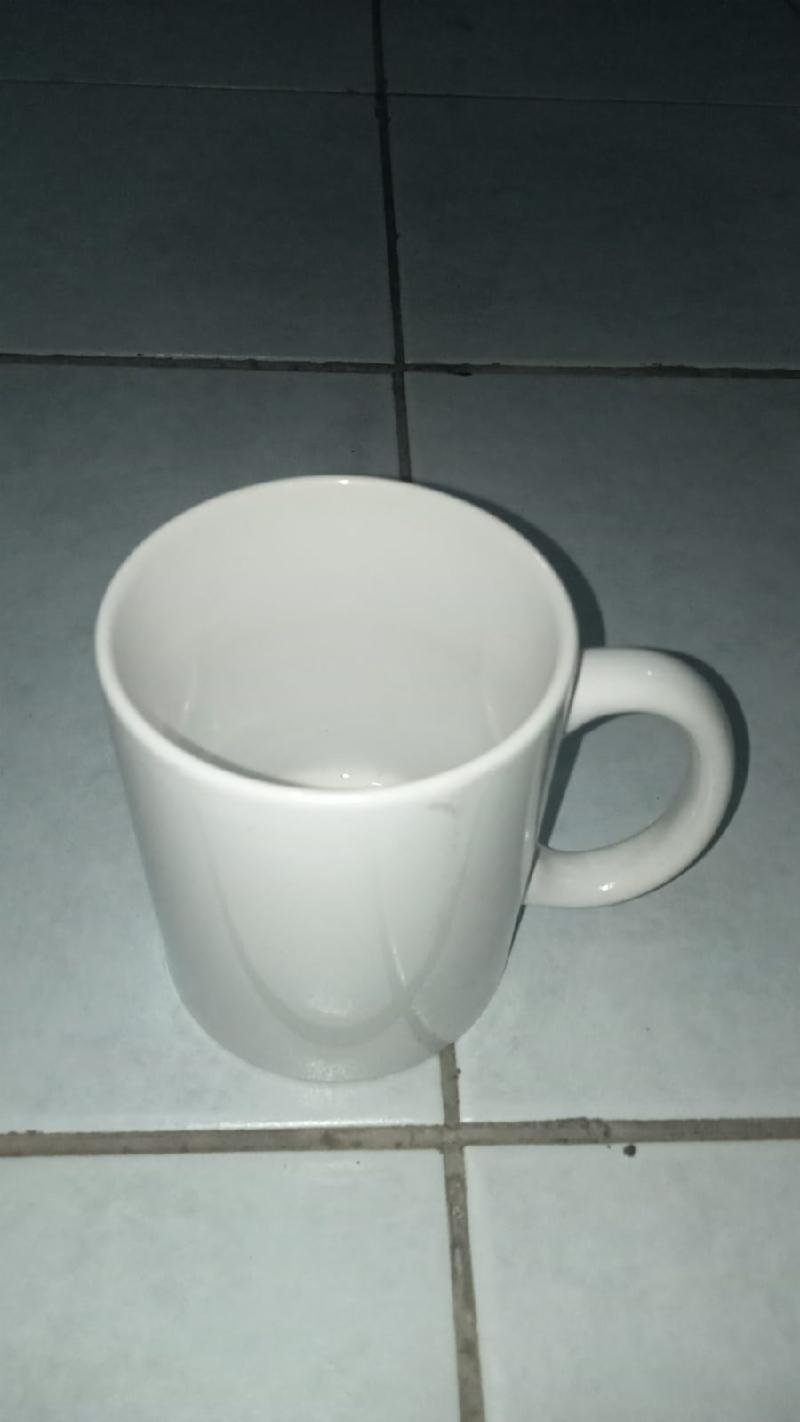 MUG COATING POLOS PUTIH (GELAS)