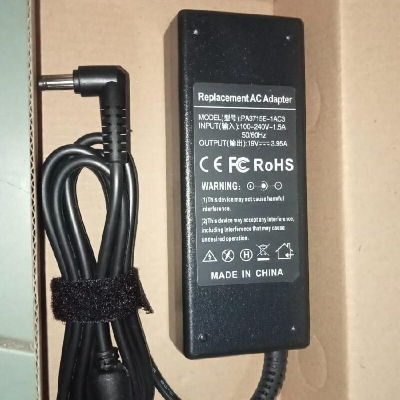 ADAPTER TOSHIBA 19V 3,95A 5-5X 2-5MM 75W AAA GP