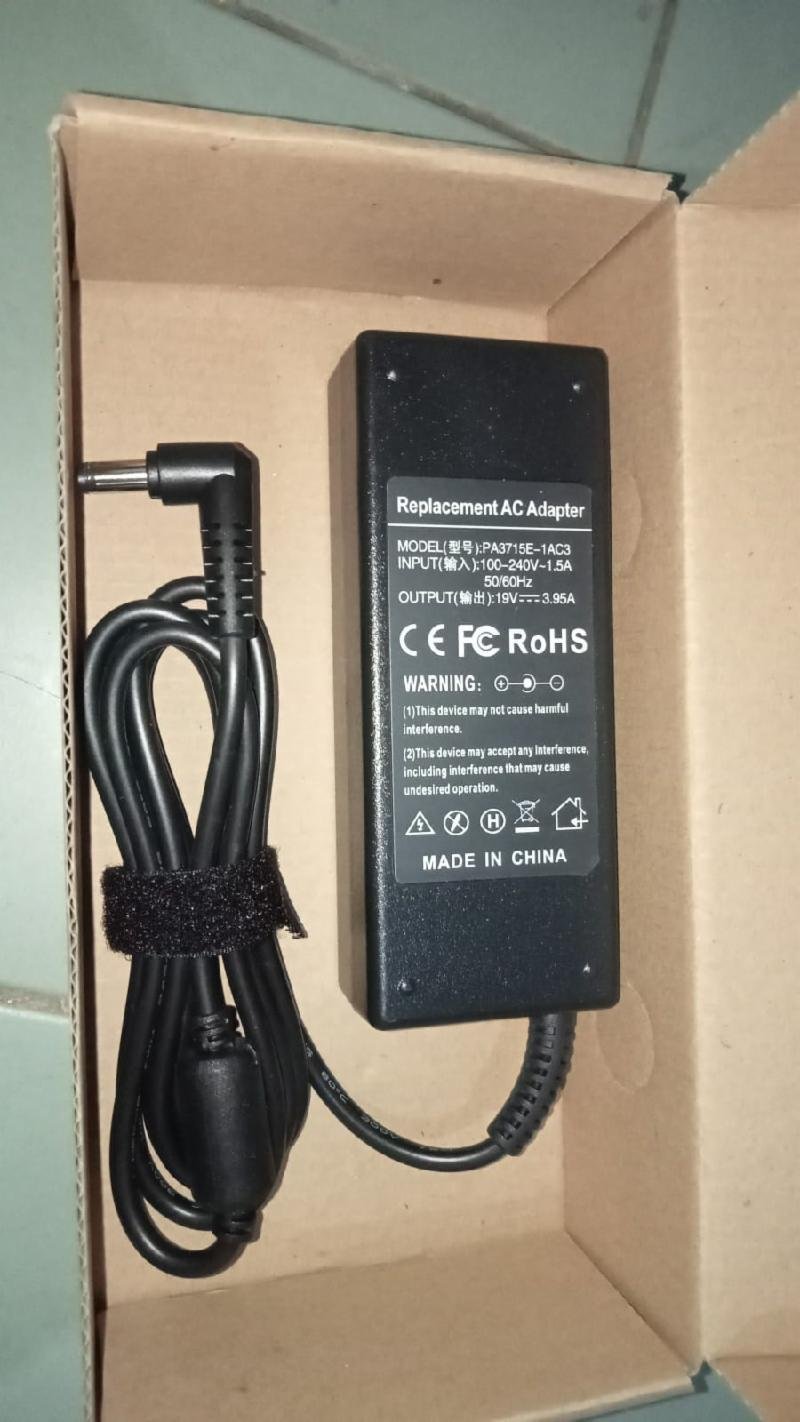 ADAPTER TOSHIBA 19V 3,95A 5-5X 2-5MM 75W AAA GP
