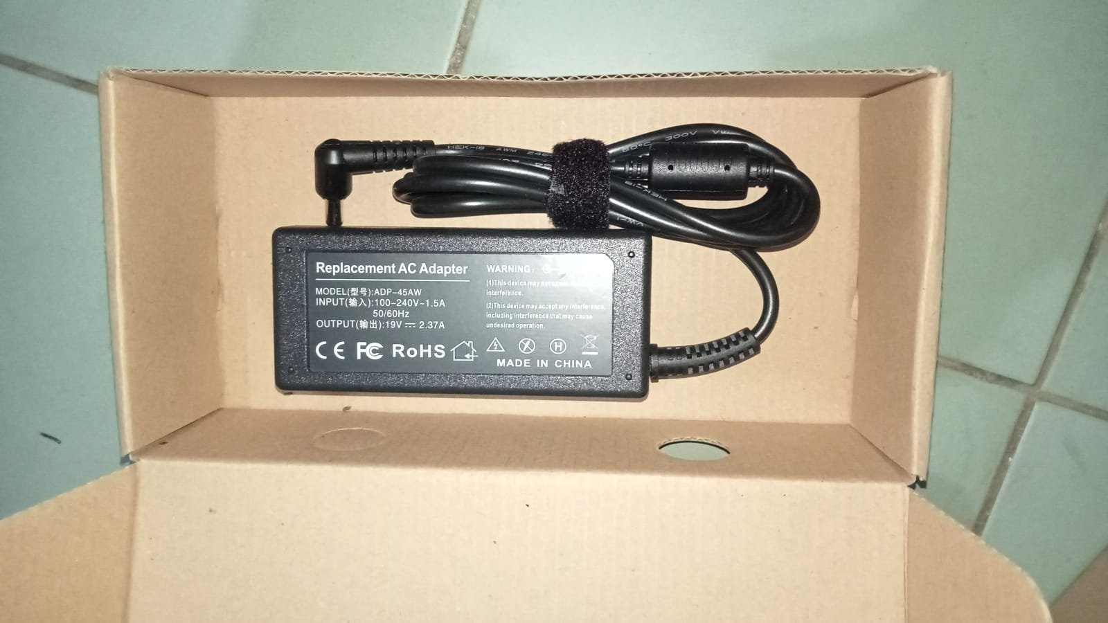 ADAPTER TOSHIBA 19V 2,37A 5-5X 2-5MM 45W AAA GP