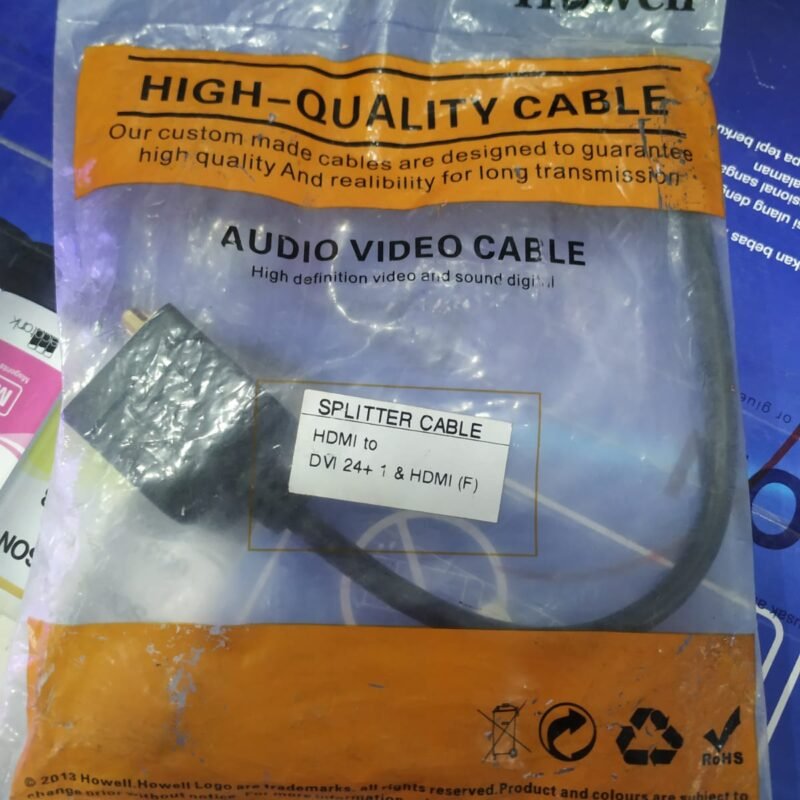HOWELL CABEL SPLITTER HDMI TO DVI 24+1 & HDMI FEMALE