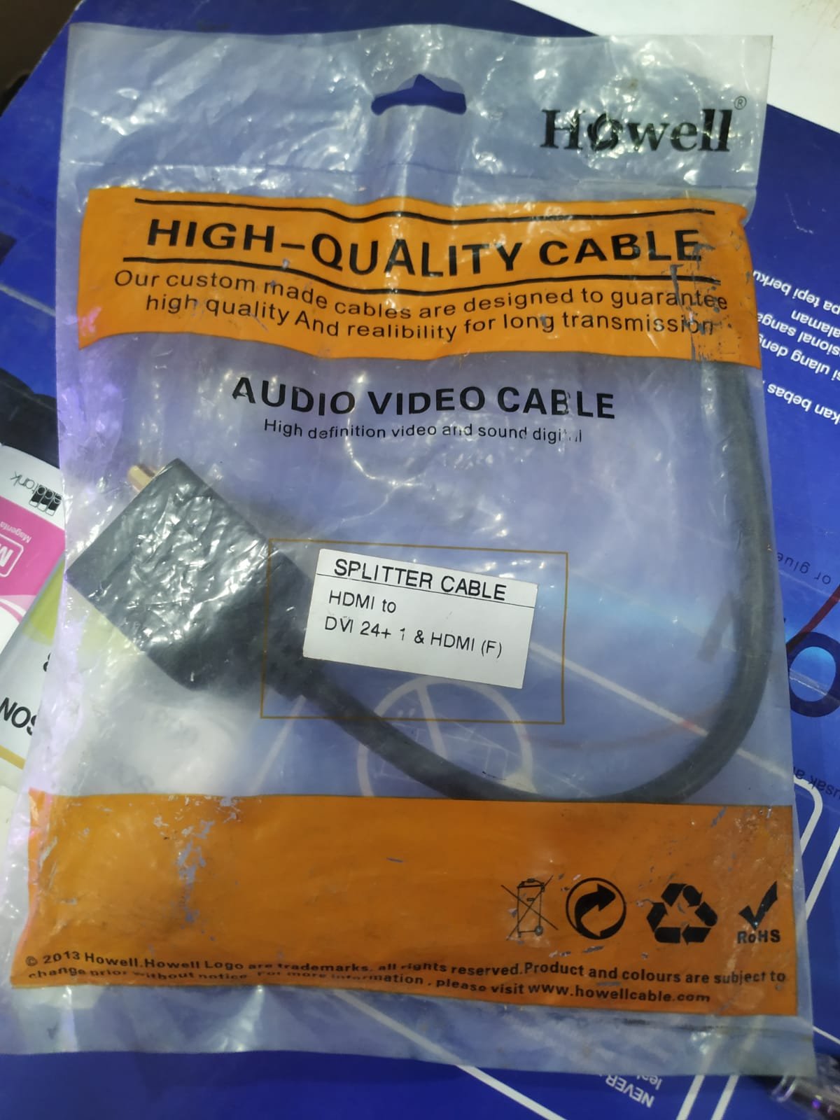 HOWELL CABEL SPLITTER HDMI TO DVI 24+1 & HDMI FEMALE