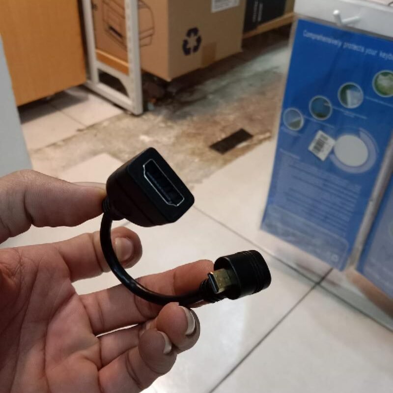 CABEL MICRO HDMI (M) TO HDMI (F) BENT