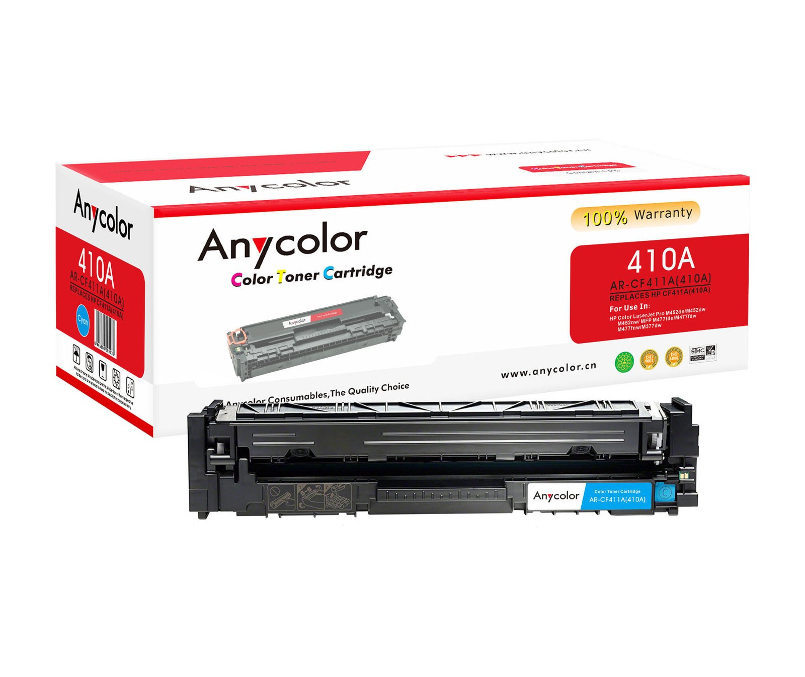 TONER HP 410A CYAN ANYCOLOR