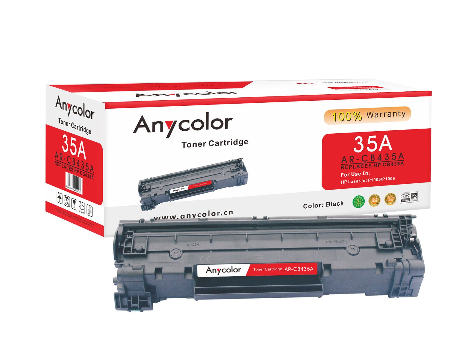 TONER CARTRIDGE 35A  ANYCOLOR  AR-CB435A