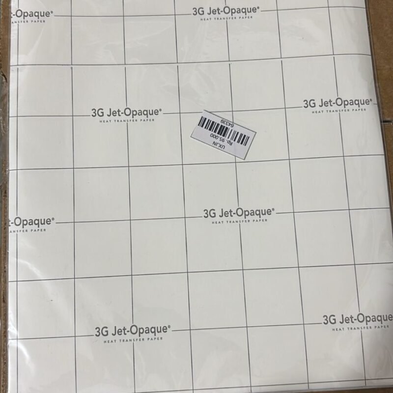 T-SHIRT TRANSFER PAPER DARK 3G JET OPAQUE A4