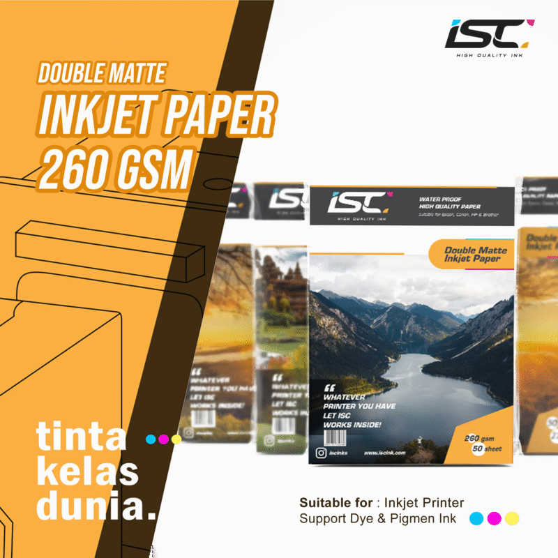 DOUBLE MATTE INKJET PAPER 260 GSM