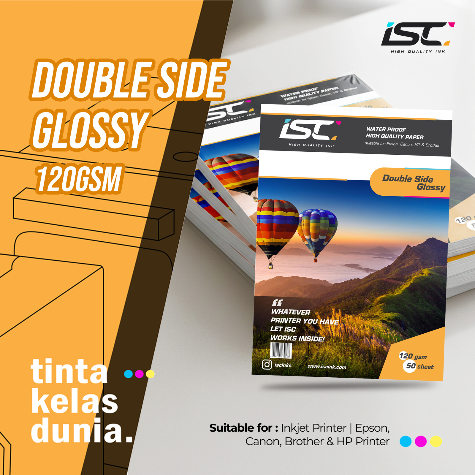 DOUBLE SIDE GLOSSY 120 GSM
