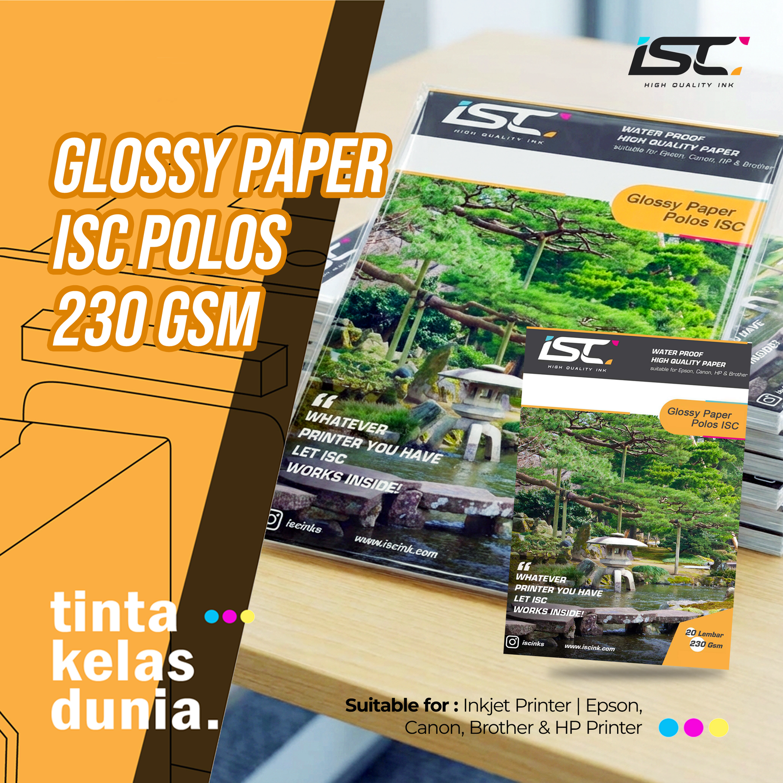 GLOSSY PAPER ISC POLOS 230 GSM