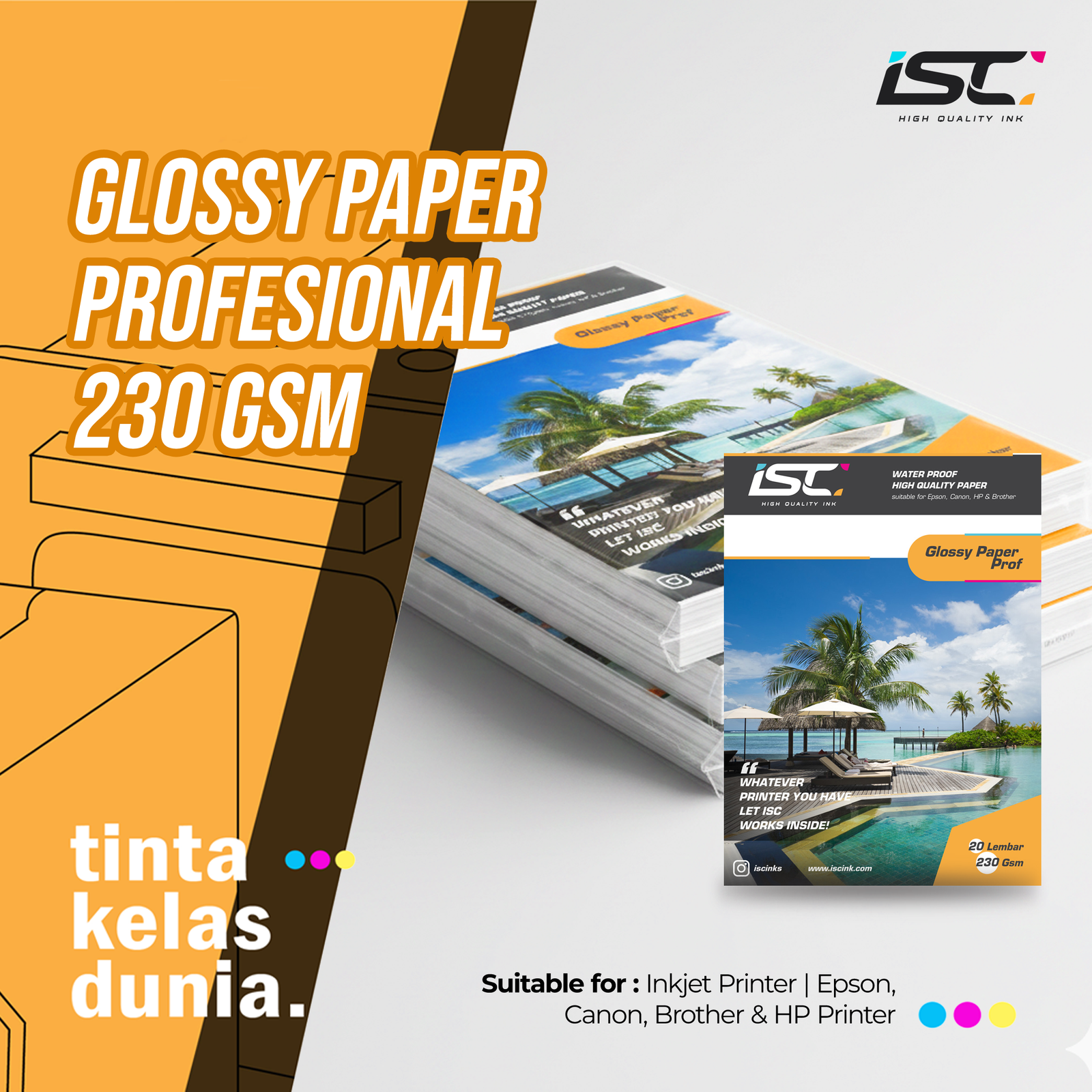 GLOSSY PAPER PROF. 230 GSM