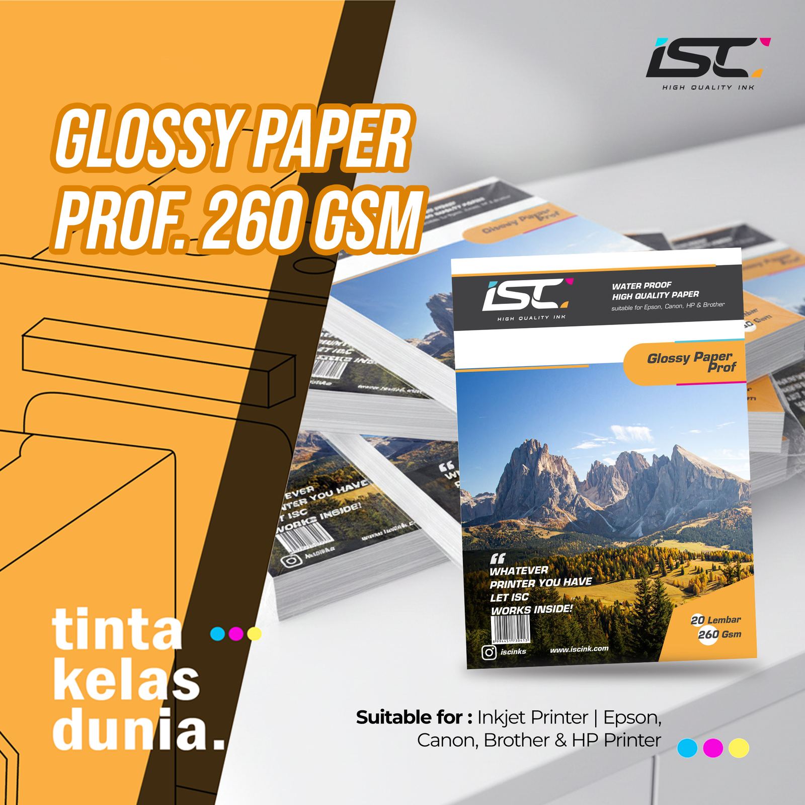 GLOSSY PAPER PROF. 260 GSM
