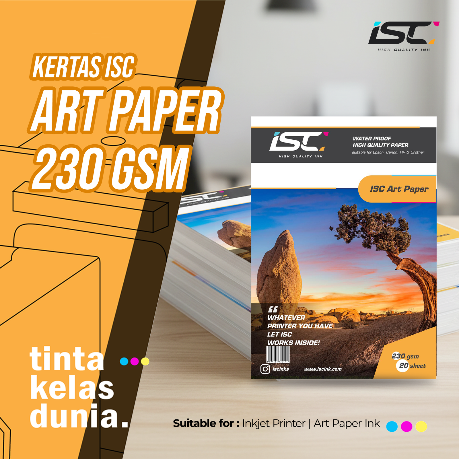 KERTAS ISC ART PAPER 230 GSM
