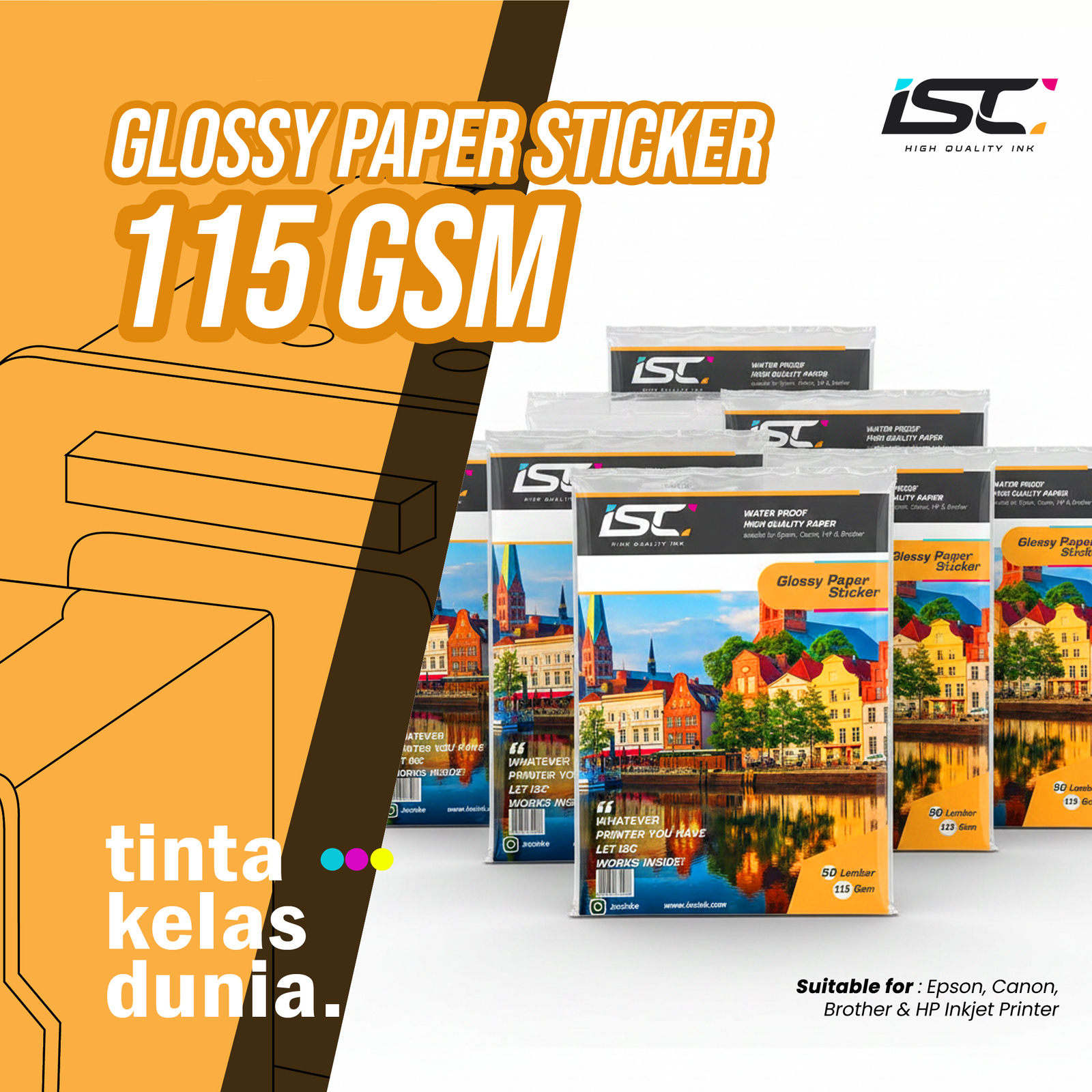 Sticker Glossy 115 Gsm