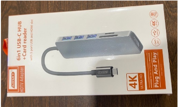 CABEL TYPE-C TO HDMI + CARD READER 6IN1 AIRSKY HC-13