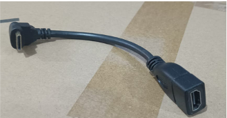 CABEL MINI HDMI (M) TO HDMI (F) BENT