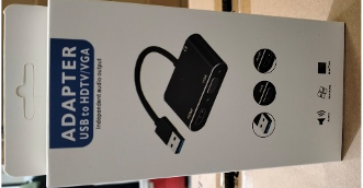 CABEL USB 3.0 TO VGA + HDMI ADAPTER