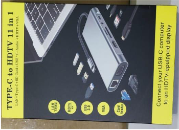 CABEL TYPE-C TO HDMI 11 IN 1