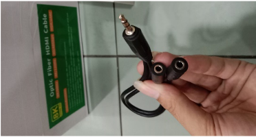 CABEL AUDIO 3.5 mm (M) TO 2 AUDIO 3.5 mm (F)