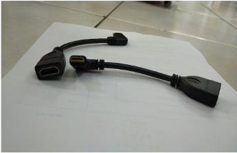 CABEL HDMI (F) TO MINI HDMI (M)BENT LEFT