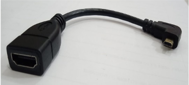 CABEL HDMI (F) TO MICRO HDMI (M) BENT LEFT
