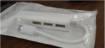 TYPE-C ETHERNET ADAPTER WITH 3 PORT USB HUB