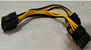 CABEL POWER SUPLY 8 PIN FEMALE TO 8 PIN MALE CABANG