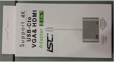 CABEL TYPE-C TO HDMI + VGA ADAPTER ISC EP-D626