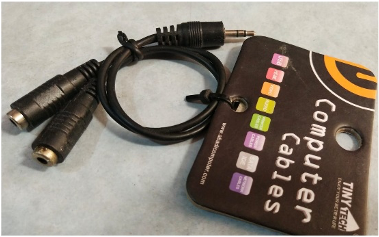 CABEL AUDIO 3.5MM (M) SPRINTER TO 2 3.5MM (F)