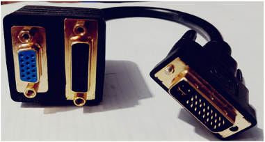 HOWELL CABEL SPLITTER DVI 24+5 TO DVI 24+5 &VGA FEMALE