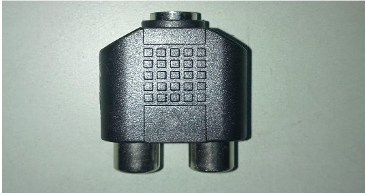 CONECTOR AUDIO 3.5 F TO 2 RCA F