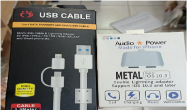 CONNECTOR IPHONE DOUBLE LIGHTNING ADAPTOR