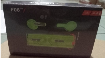 EARPHONE BLUETOOTH TWS-FO6 HIJAU
