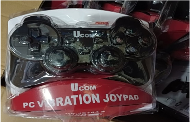 GAMEPAD SINGLE GETAR HITAM UCOM