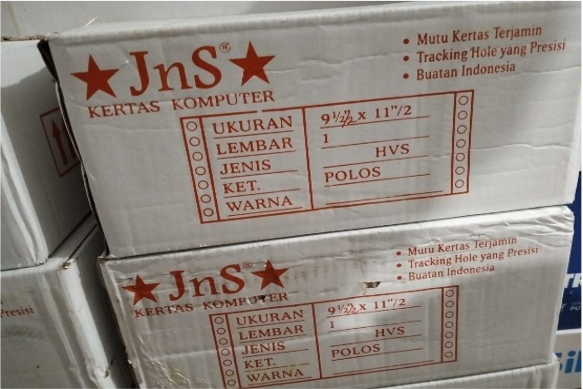 PAPER JNS DOUBLE PINHOLE 1 PLY 9.5/2X11"/2