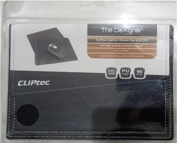 MOUSE PAD CLIPTEC LEATHER RZY278