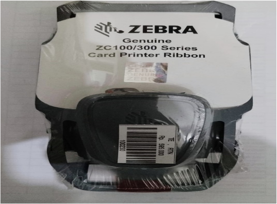 ORIGINAL ZEBRA BLACK RIBBON FOR 100 CARDS